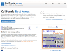 Tablet Screenshot of californiarestareas.com